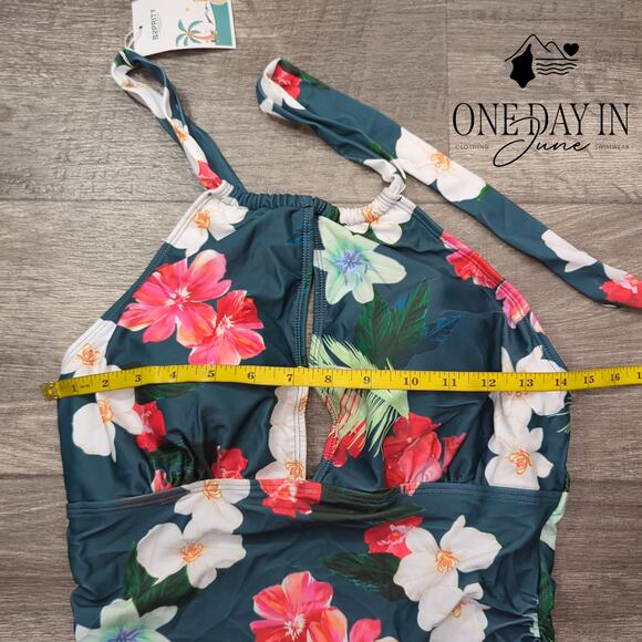 B2Prity High Neck Tummy Control one Piece Swimsuit Size L - Picture 5 of 7